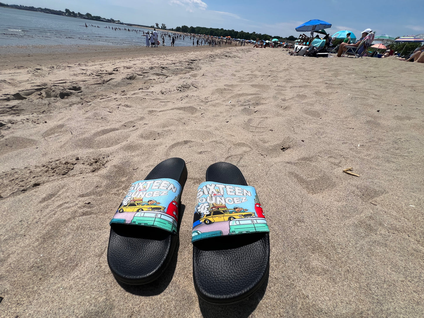 Sixteen Ouncez "NYC TAXI SMOKE" - Unisex Slippers/Sandals
