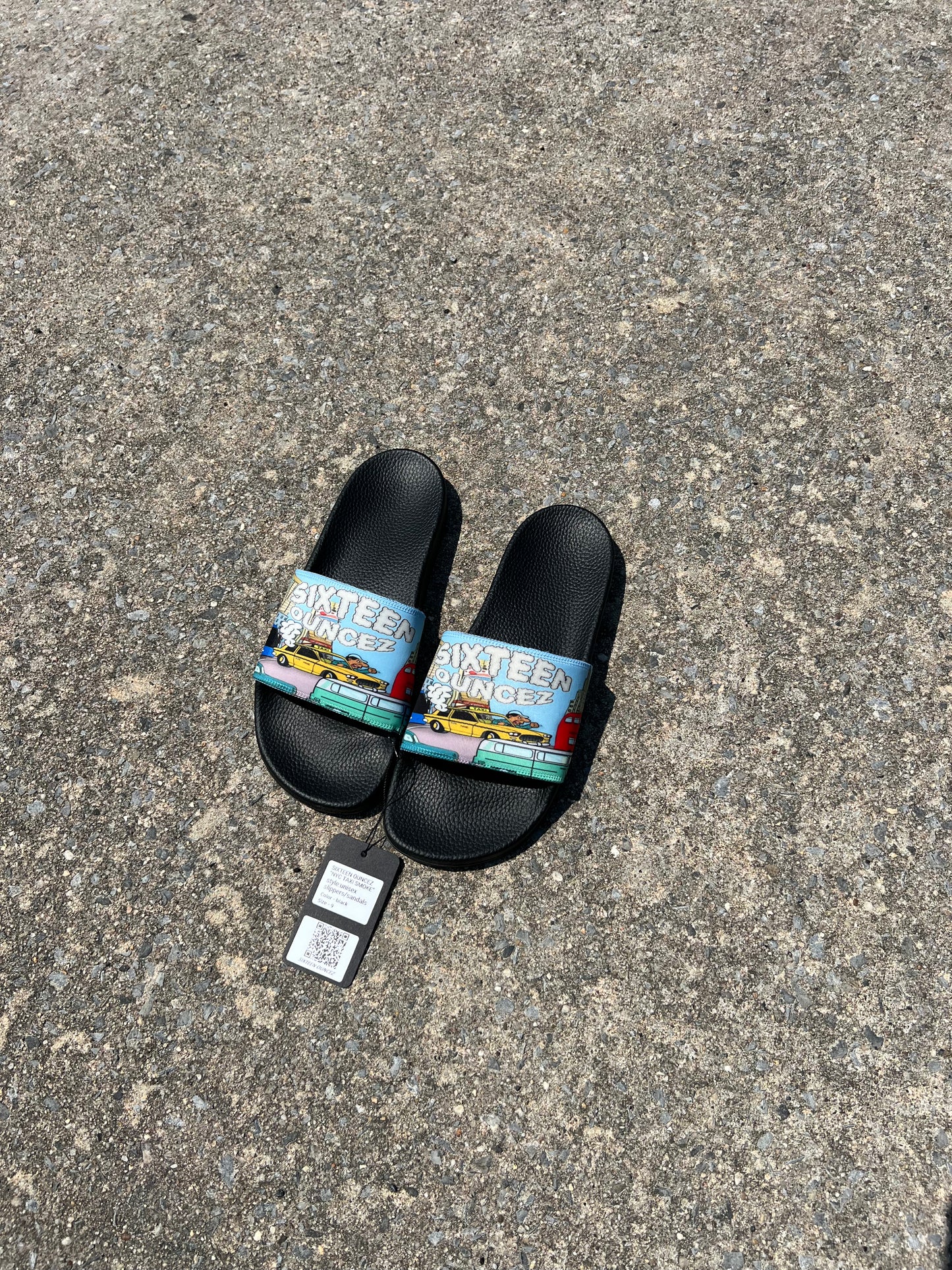 Sixteen Ouncez "NYC TAXI SMOKE" - Unisex Slippers/Sandals